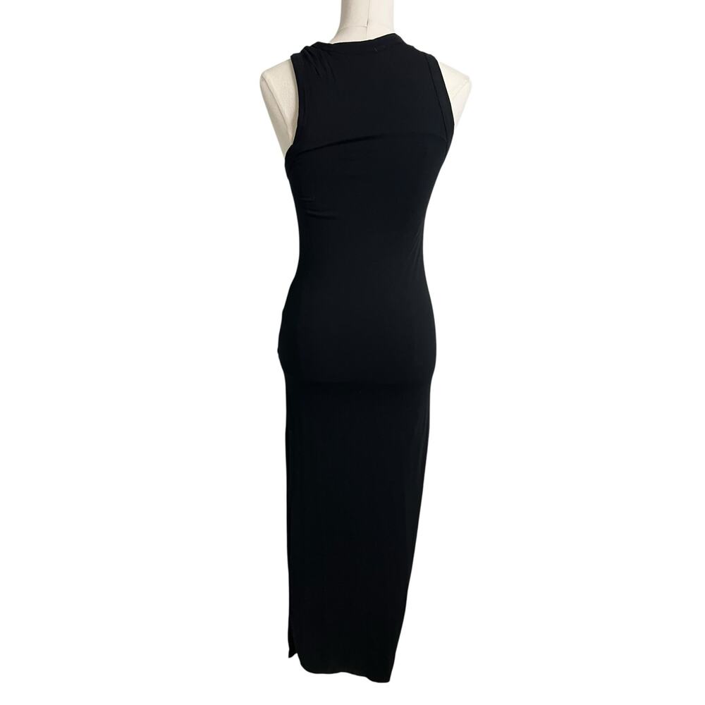 Lulus Black Maxi Dress Casual pockets M C11864L - Picture 3 of 5